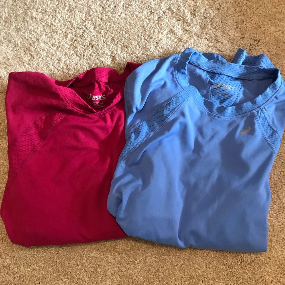 Asics Pair of Long Sleeve Running tops